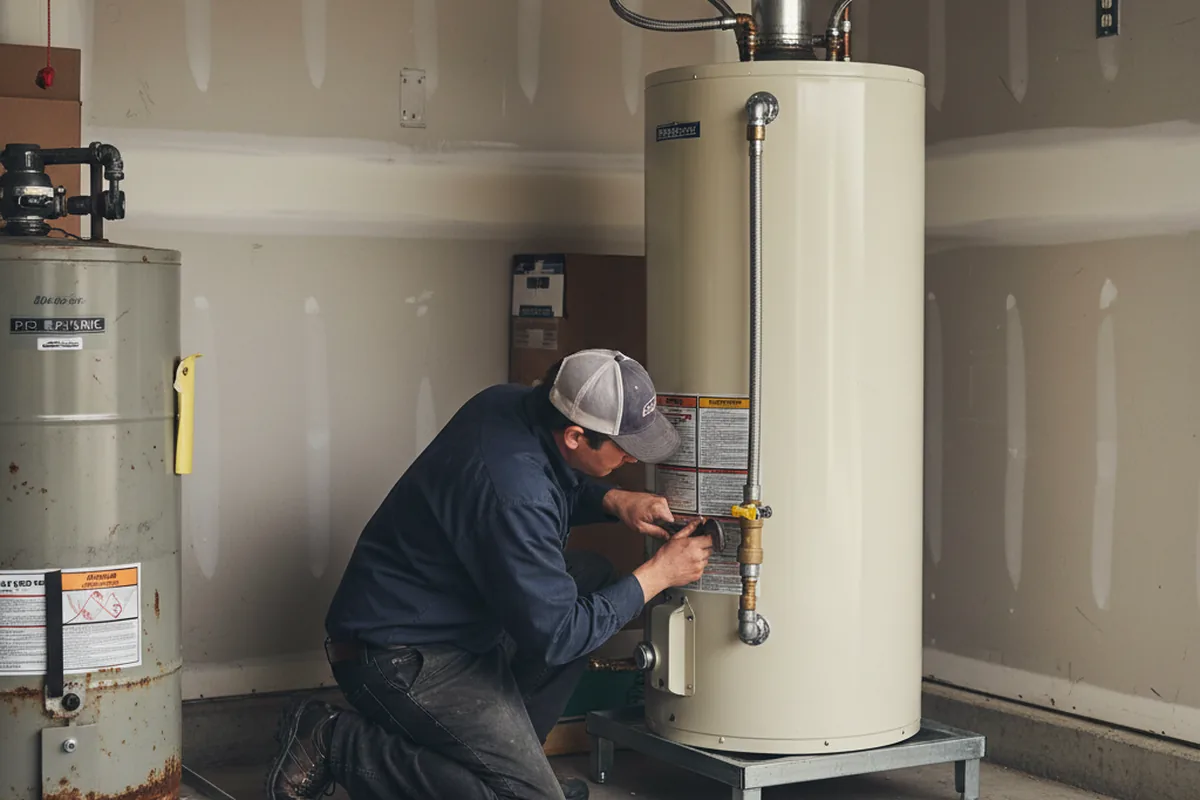 Water heater and shutoff valve replacement in Boulder City